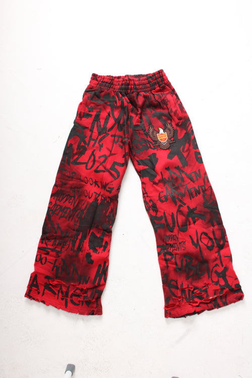 Graffit Baggy Sweats (RED)